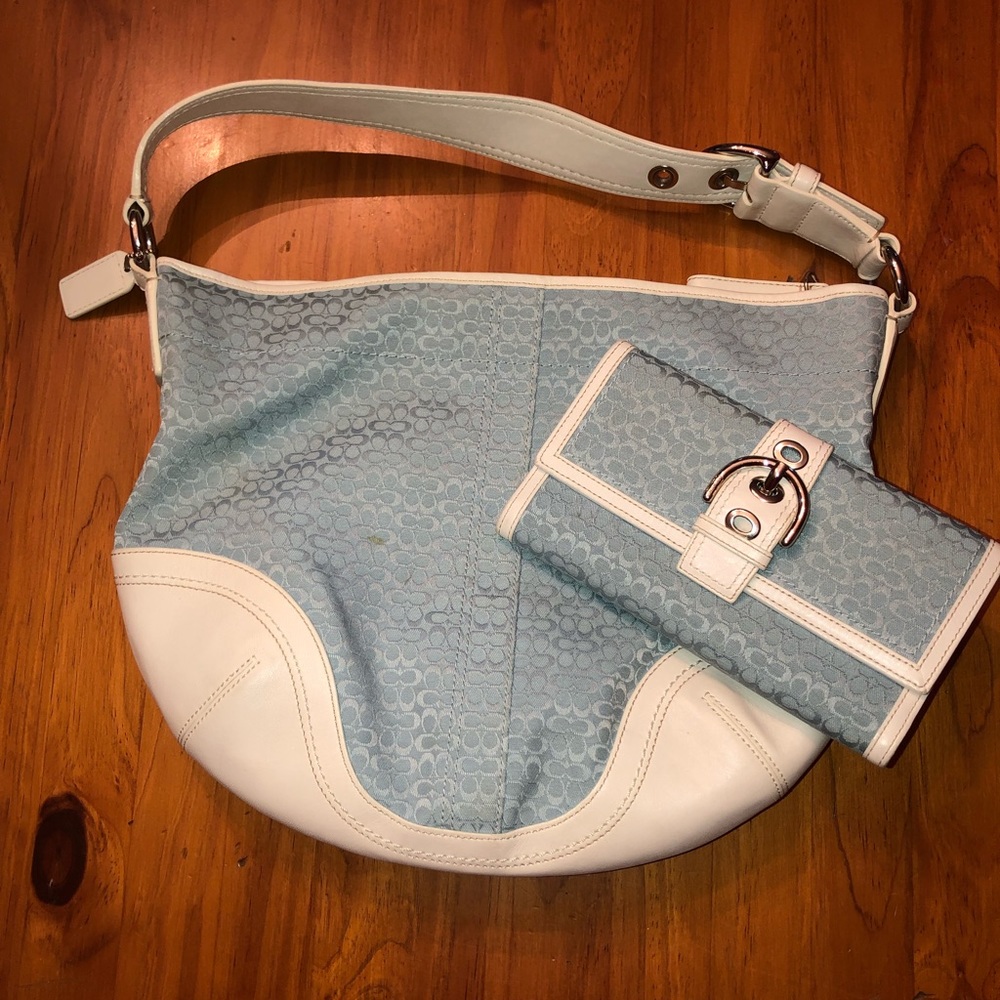 Coach Purse and Wallet Set